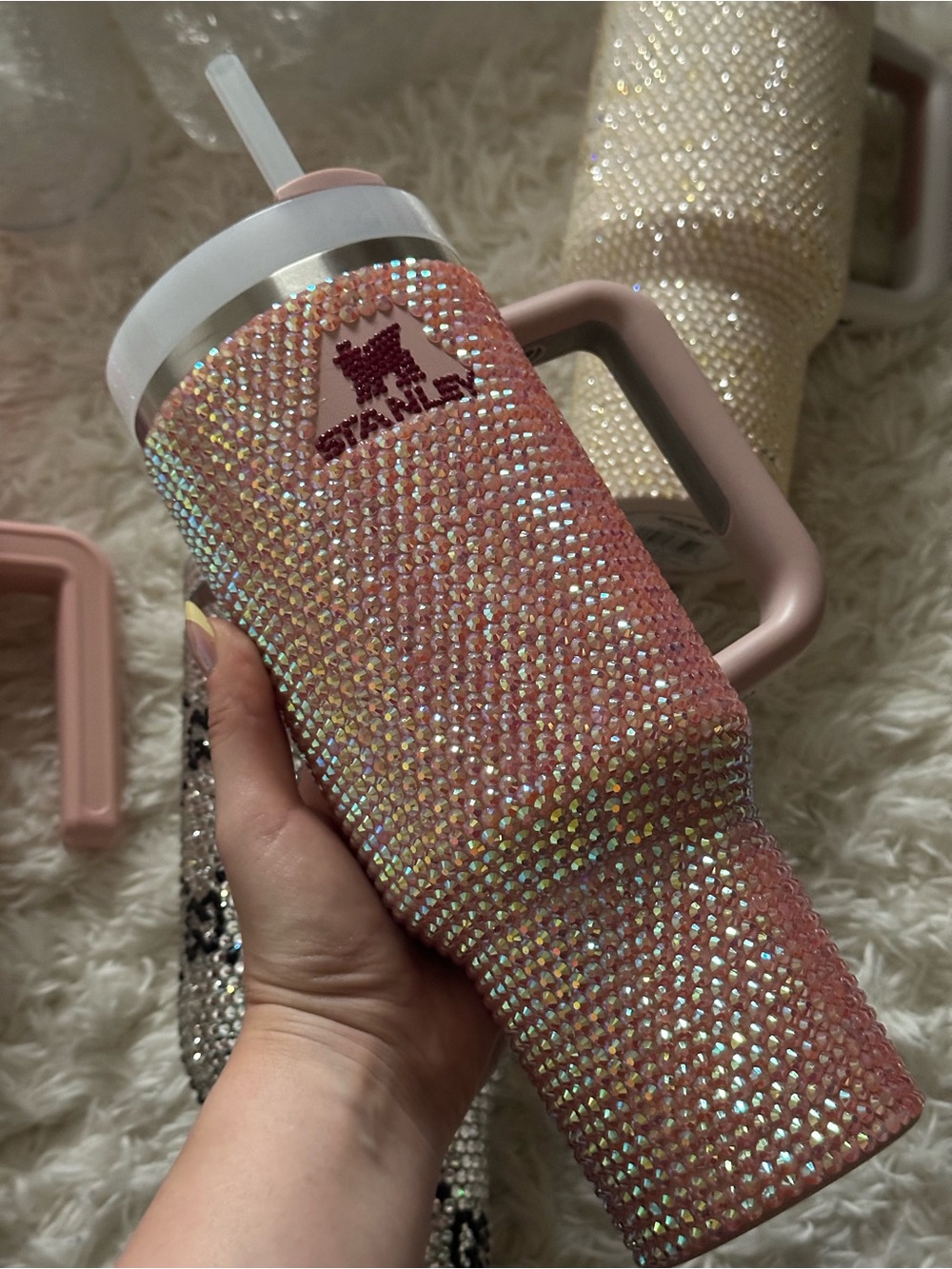 Brinks Pink Iridescent Rhinestone Phone Case